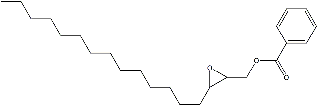 安息香酸2,3-エポキシヘプタデカン-1-イル 化学構造式