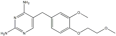 2,4-Diamino-5-[3-methoxy-4-(2-methoxyethoxy)benzyl]pyrimidine Structure