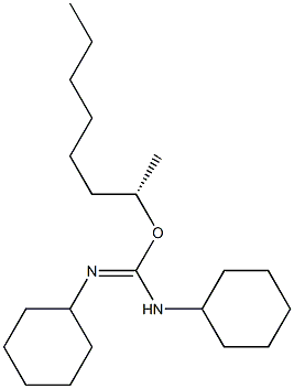 1,3-Dicyclohexyl-2-[(S)-octan-2-yl]isourea Struktur