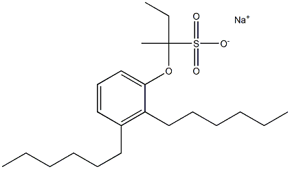 2-(2,3-Dihexylphenoxy)butane-2-sulfonic acid sodium salt