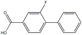 4-Phenyl-3-fluorobenzoic acid Struktur