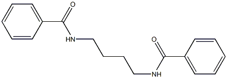 N,N'-ジベンゾイルブタン-1,4-ジアミン 化学構造式