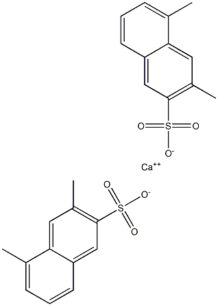 Bis(3,5-dimethyl-2-naphthalenesulfonic acid)calcium salt,,结构式