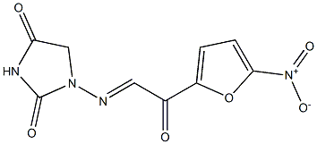 1-[(5-Nitro-2-furoyl)methyleneamino]hydantoin Struktur