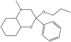 Octahydro-2-propyloxy-4-methyl-2-phenyl-2H-1,4-benzoxazine Structure