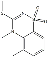  4,5-Dimethyl-3-methylthio-4H-1,2,4-benzothiadiazine 1,1-dioxide