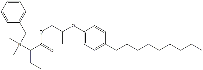 N,N-Dimethyl-N-benzyl-N-[1-[[2-(4-nonylphenyloxy)propyl]oxycarbonyl]propyl]aminium,,结构式