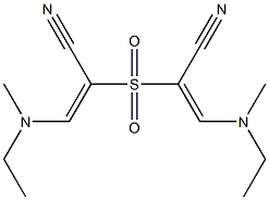 2,2'-Sulfonylbis[(E)-3-(ethylmethylamino)propenenitrile]|