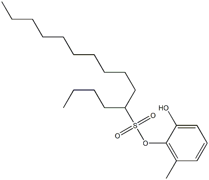 5-Pentadecanesulfonic acid 2-hydroxy-6-methylphenyl ester,,结构式