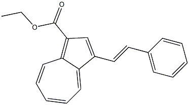 3-(2-Phenylethenyl)azulene-1-carboxylic acid ethyl ester Struktur