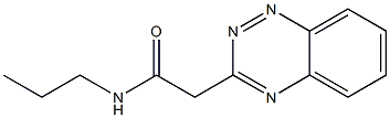 N-Propyl-1,2,4-benzotriazine-3-acetamide Structure