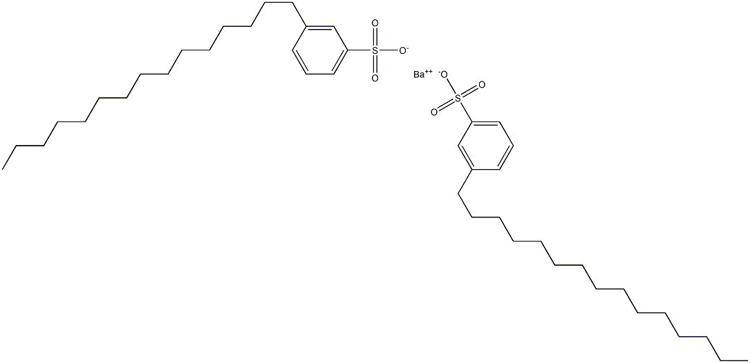 Bis(3-pentadecylbenzenesulfonic acid)barium salt,,结构式