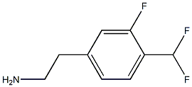 BENZENEETHANAMINE, 4-(DIFLUOROMETHYL)-3-FLUORO- Structure