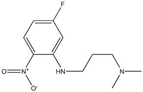 N1-(5-FLUORO-2-NITROPHENYL)-N3,N3-DIMETHYLPROPANE-1,3-DIAMINE,,结构式