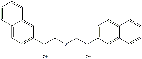 2-(2-HYDROXY-2-NAPHTHALEN-2-YL-ETHYLSULFANYL)-1-NAPHTHALEN-2-YL-ETHANOL,,结构式