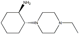 TRANS-2-(4-ETHYLPIPERAZIN-1-YL)CYCLOHEXANAMINE 结构式