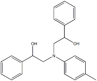 2-[(2-HYDROXY-2-PHENYL-ETHYL)-P-TOLYL-AMINO]-1-PHENYL-ETHANOL Structure