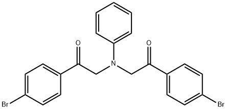 1-(4-BROMO-PHENYL)-2-([2-(4-BROMO-PHENYL)-2-OXO-ETHYL]-PHENYL-AMINO)-ETHANONE,,结构式