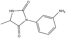 3-(3-aminophenyl)-5-methylimidazolidine-2,4-dione 结构式