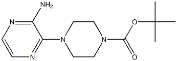 2-Amino-3-(4-Boc-piperazin-1-yl)pyrazine Structure