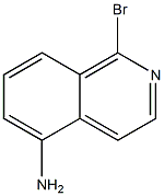 5-Amino-1-bromoisoquinoline 结构式