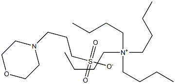Tetrabutylammonium 3-(N-morpholino)propane sulfonate 化学構造式