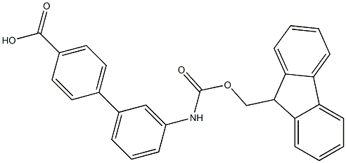 3'-(Fmoc-amino)-biphenyl-4-carboxylic acid 结构式