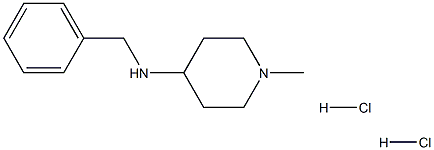 N-Benzyl-N-methyl-4-piperidinamine dihydrochloride Struktur