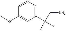 2-(3-Methoxy-phenyl)-2-methyl-propylamine 化学構造式
