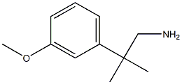 2-(3-Methoxy-phenyl)-2-methyl-propylamine,,结构式