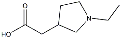 2-(1-Ethyl-3-pyrrolidinyl)acetic acid Struktur