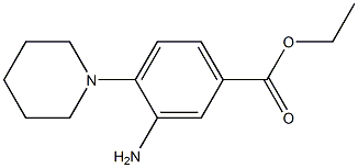 Ethyl 3-amino-4-(1-piperidinyl)benzoate 结构式