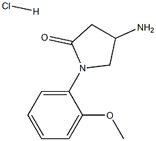 4-Amino-1-(2-methoxy-phenyl)-pyrrolidin-2-onehydrochloride Struktur