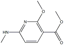 Methyl 2-methoxy-6-(methylamino)nicotinate,,结构式