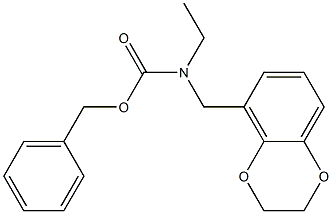 benzyl ((2,3-dihydrobenzo[b][1,4]dioxin-5-yl)methyl)(ethyl)carbamate 化学構造式
