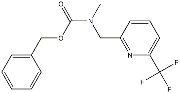 benzyl methyl((6-(trifluoromethyl)pyridin-2-yl)methyl)carbamate Structure
