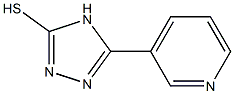 4H-1,2,4-triazole-3-thiol, 5-(3-pyridinyl)- Struktur