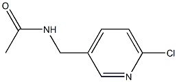acetamide, N-[(6-chloro-3-pyridinyl)methyl]- 化学構造式