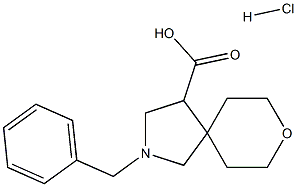 2-Benzyl-8-oxa-2-aza-spiro[4,5]decane-4-carboxylic acid /HCl Structure