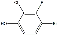 2-Chloro-3-fluoro-4-bromophenol Struktur