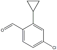 4-Chloro-2-cyclopropyl-benzaldehyde Struktur