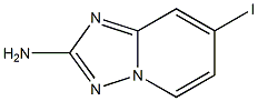 7-Iodo-[1,2,4]triazolo[1,5-a]pyridin-2-ylamine 化学構造式