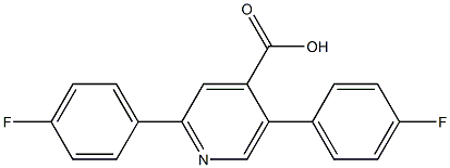 2,5-Bis(4-fluorophenyl)isonicotinic acid Struktur