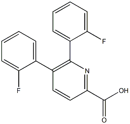 5,6-Bis(2-fluorophenyl)picolinic acid Struktur