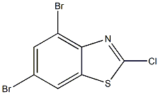 2-chloro-4,6-dibromobenzothiazole Structure