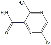 3-Amino-6-bromo-pyrazine-2-carboxylic acid amide Structure