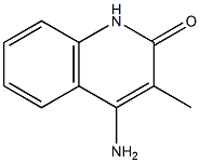 4-Amino-3-methylquinoline-2-one,,结构式