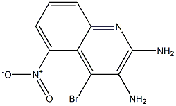 2,3-Diamino-4-bromonitroquinoline 化学構造式