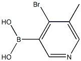 4-Bromo-5-methylpyridine-3-boronic acid,,结构式