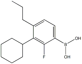 丙基环己基间氟苯硼酸, , 结构式